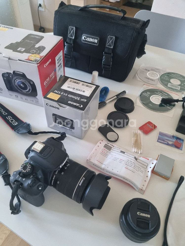 캐논 EOS 700D+18-55+(추가 50mm) 풀셋--3