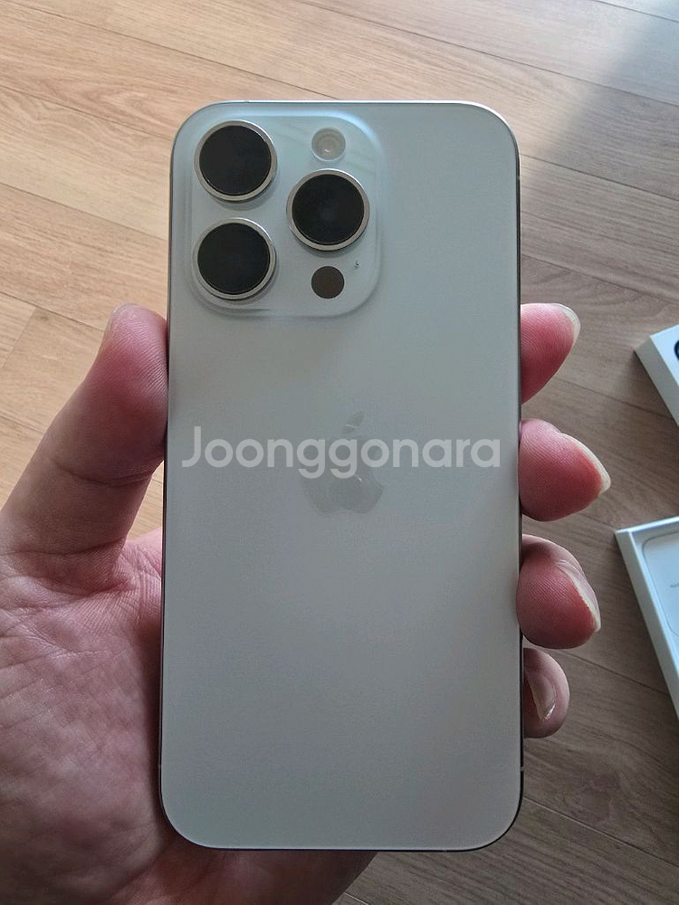 아이폰15프로128 화이트티타늄 91%--1
