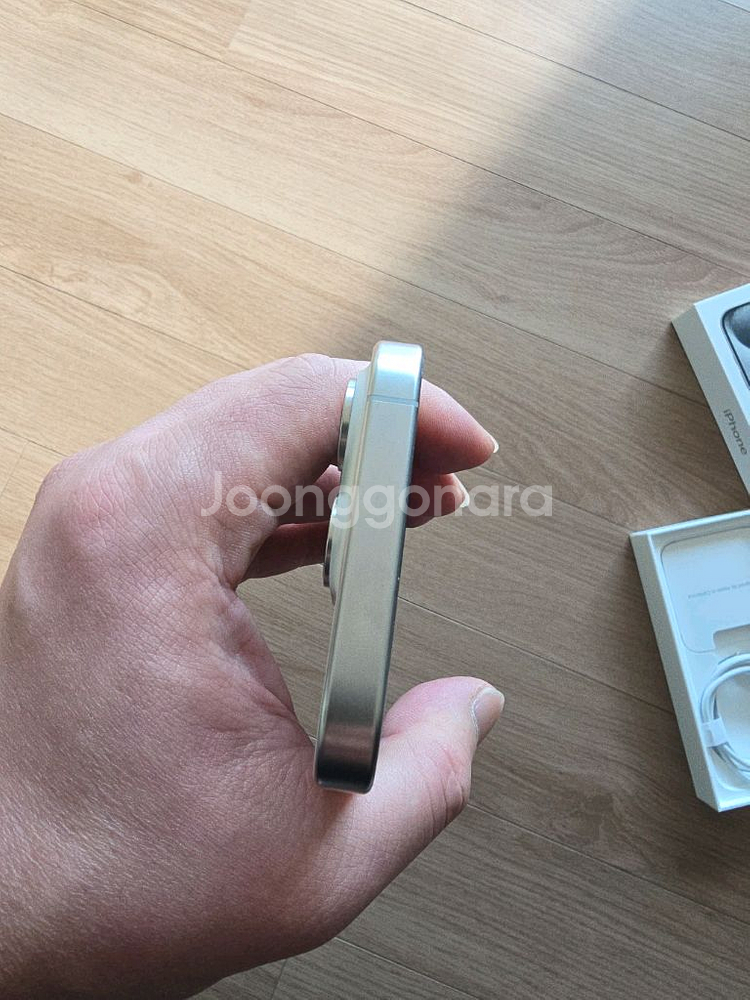 아이폰15프로128 화이트티타늄 91%--6