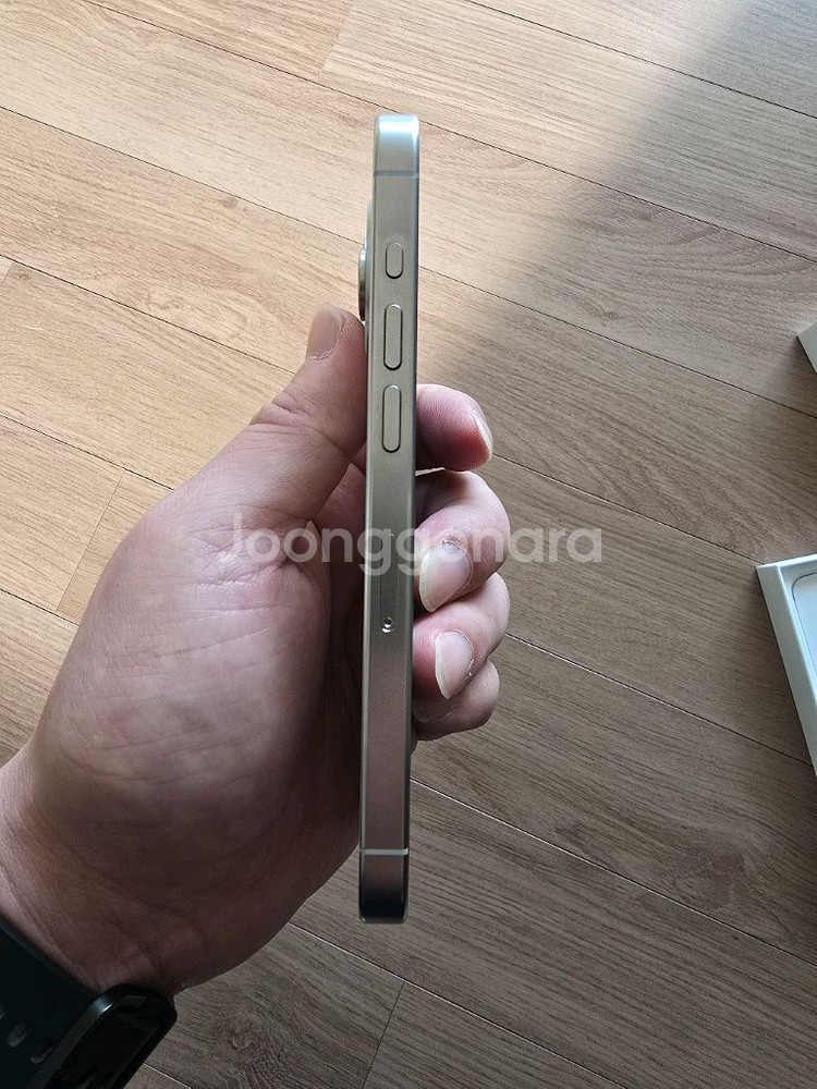 아이폰15프로128 화이트티타늄 91%--5