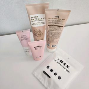 엘로엘 비타크림/ 더샘 핑크 선크림/ 폼클렌저 2개/ 새거