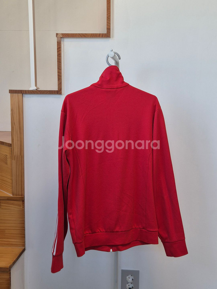 아디다스 레드 집업 트랙탑 져지--3