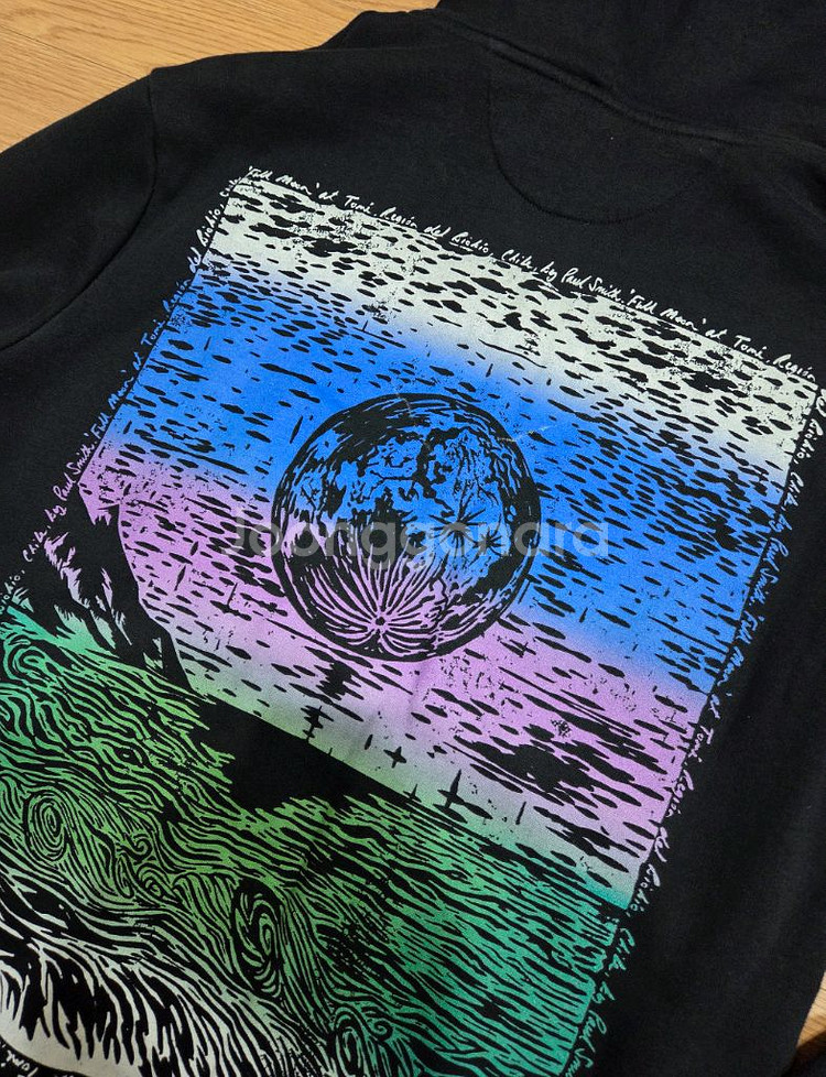 폴스미스(paul smith) 보름달 프린팅 후드티--5