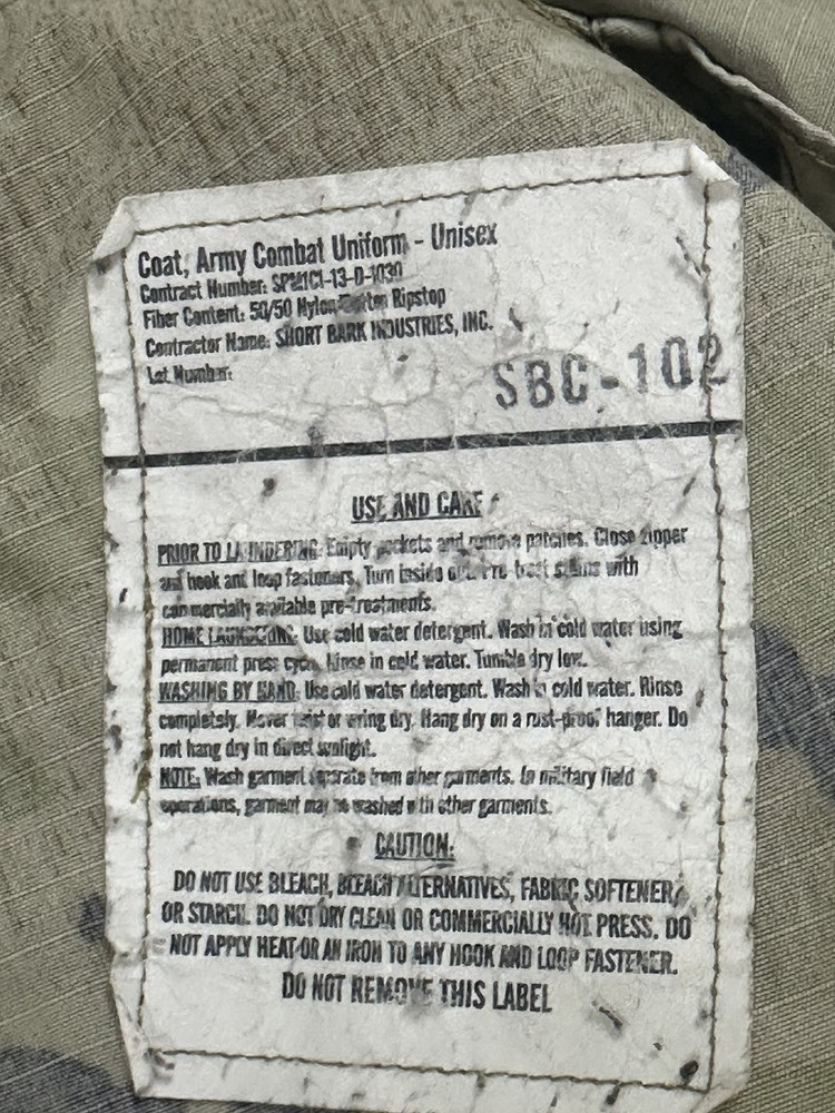 미군 OCP 멀티캠 전투복 상의 (M/L) (L)--6