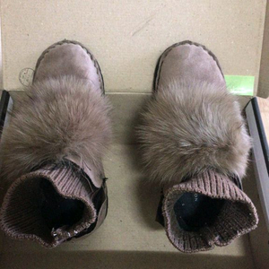 여성 겨울부츠 여우털 230