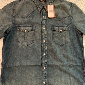 더블알엘 RRLo 중청 웨스턴 셔츠 다크워시색상 L 새상품