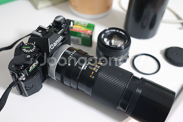A급 캐논 AE-1P(랜즈2개,플레쉬)입문용SET팝니다--4