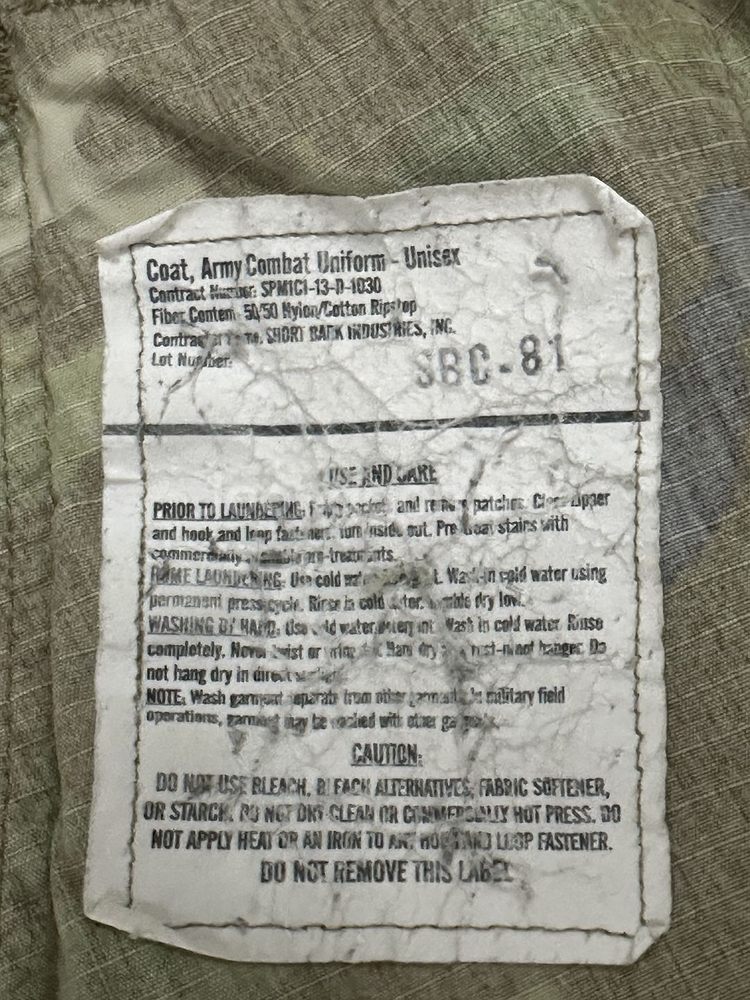 미군 OCP 멀티캠 전투복 상의 (S/L) (M)--5