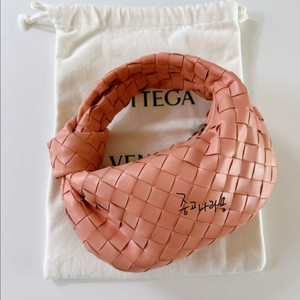 보테가베네타 미니 조디백 피치