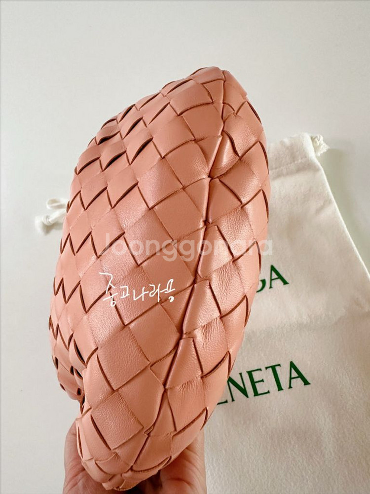 보테가베네타 미니 조디백 피치--4