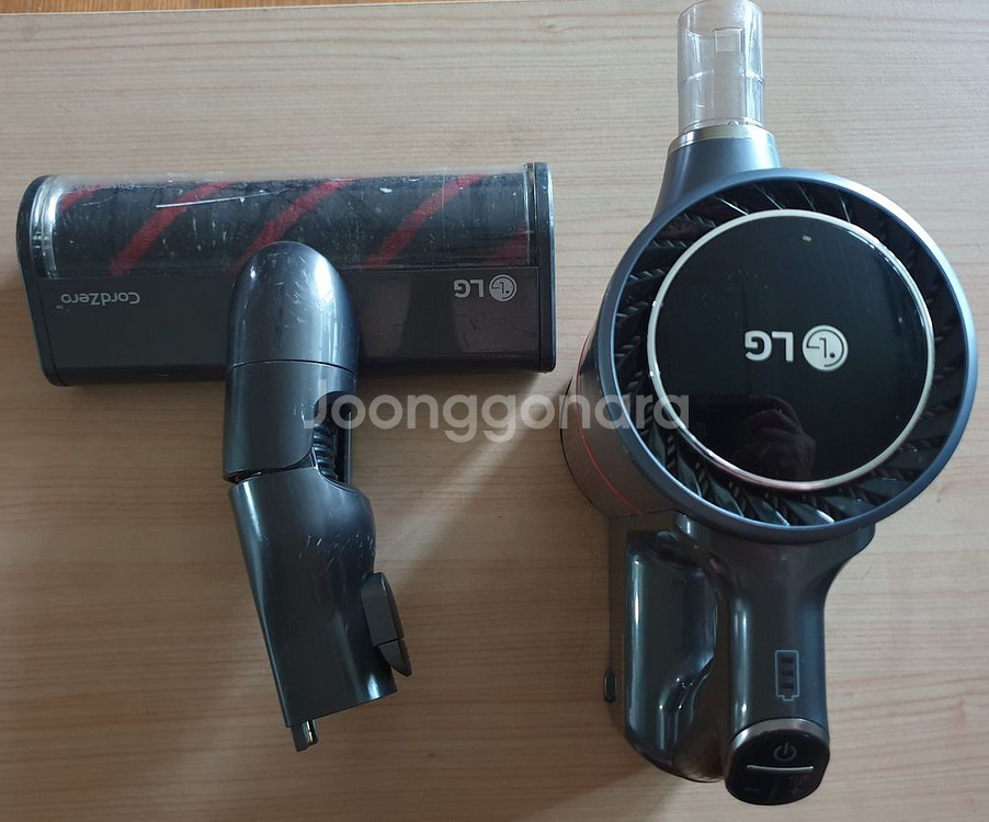 부품용>>LG 코드제로 A9 무선청소기 S96SFSWH--2