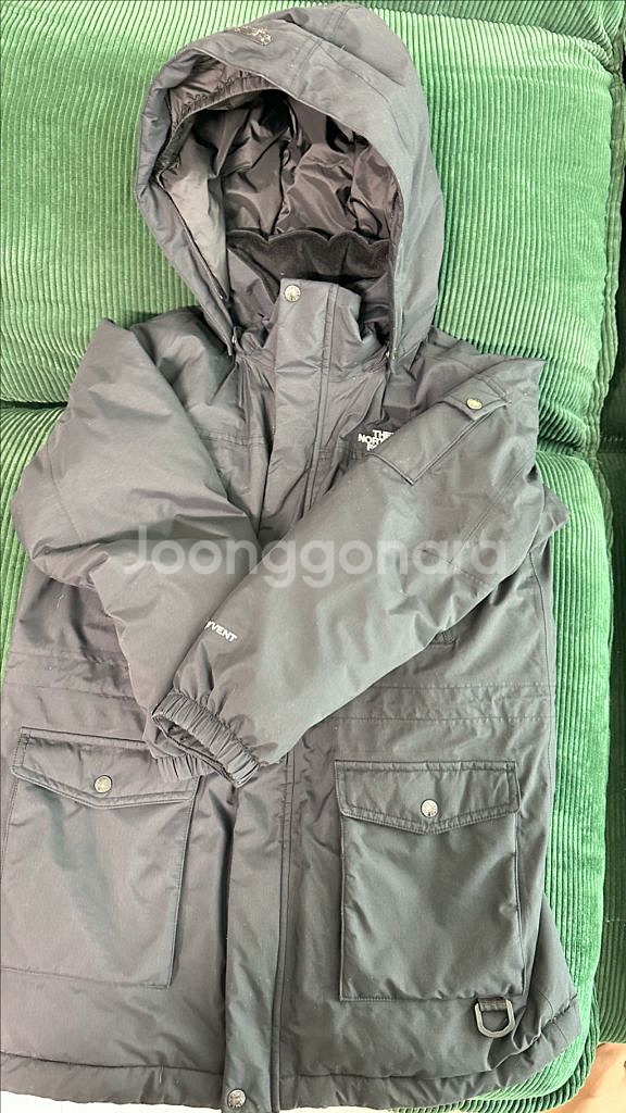 노스페이스 키즈 패딩점퍼 140 (거위솜털)--0