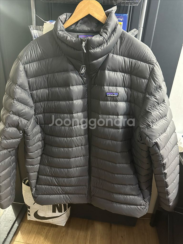 파타고니아 구스다운 스웨터 포지 그레이 경량패딩 3xl 새상품 빅사이즈--1
