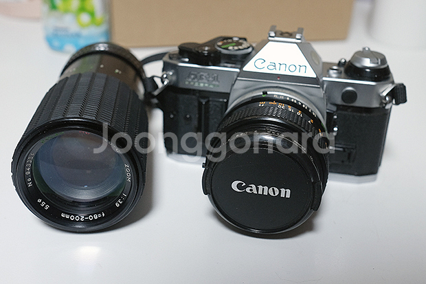 캐논 AE-1P 렌즈 2개 세트 팝니다--0