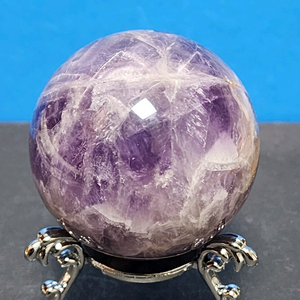 천연크리스탈 자수정 구체(5cm)+받침대