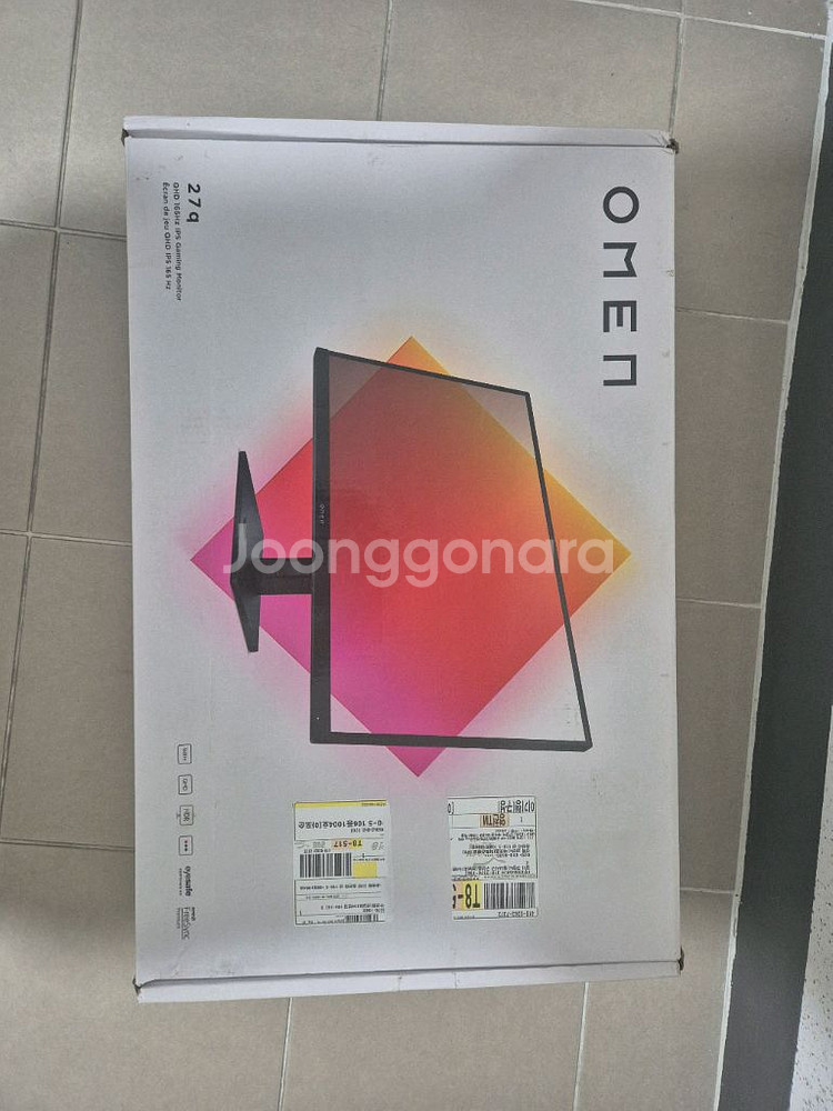 HP 오멘 27Q 엘지패널 팝니다.--1