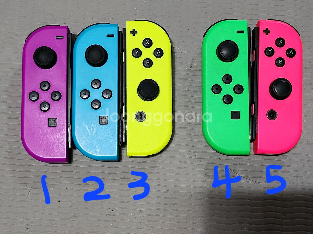 닌텐도 스위치 정품 조이콘 왼쪽, 오른쪽 개별 단품--0