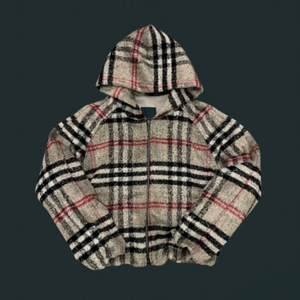 언더마이카 런던 헤리티지 체크 후리스 자켓