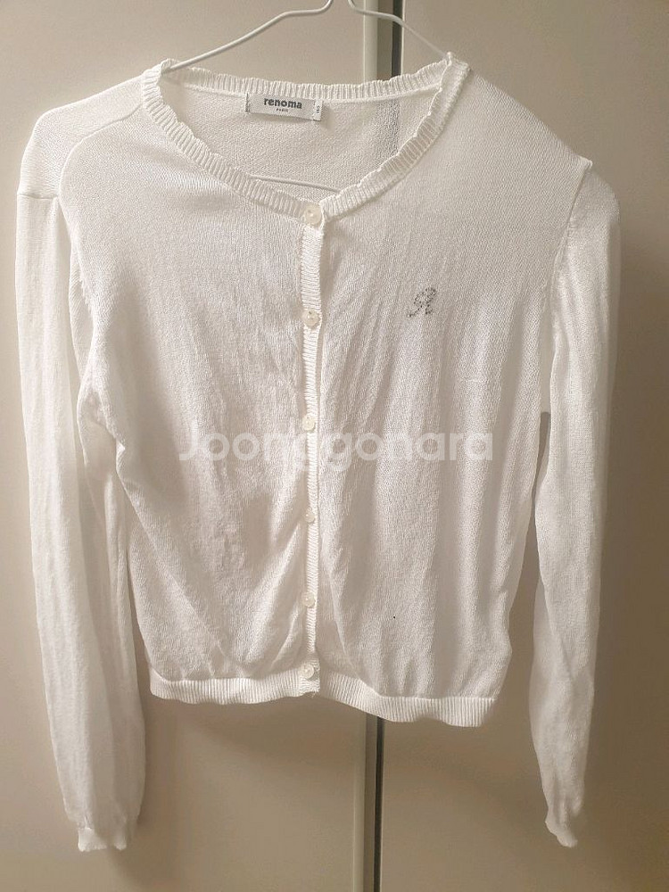 (160) 레노마키즈 화이트 가디건--0