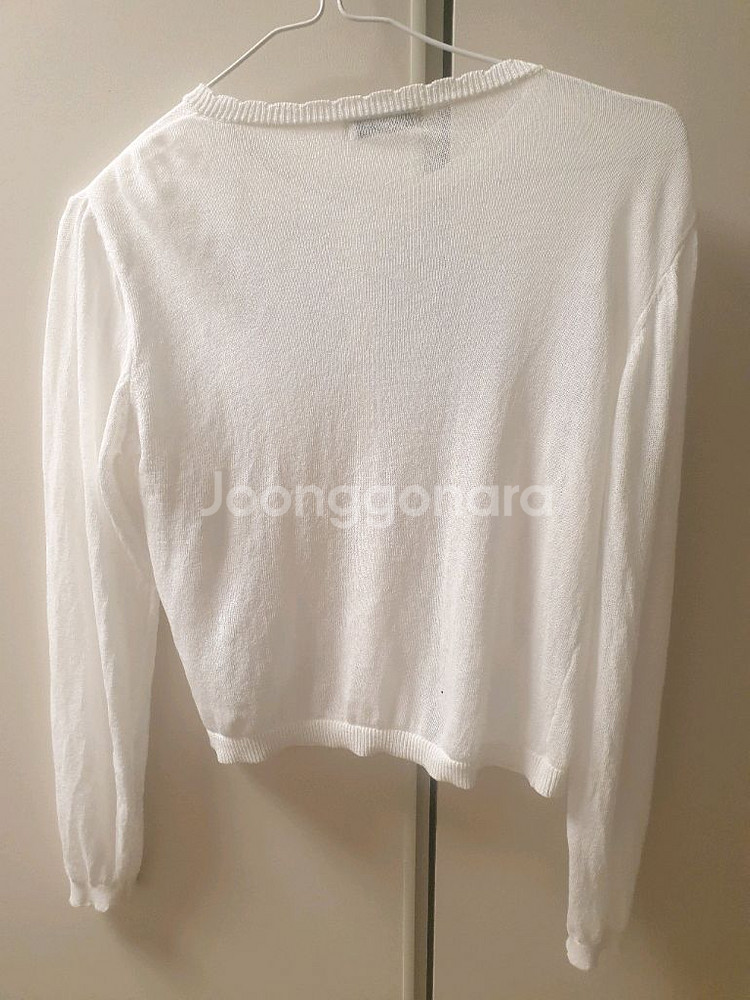 (160) 레노마키즈 화이트 가디건--1