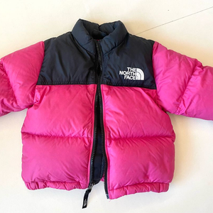 노스페이스 아기 눕시 패딩 18M-24M 핑크