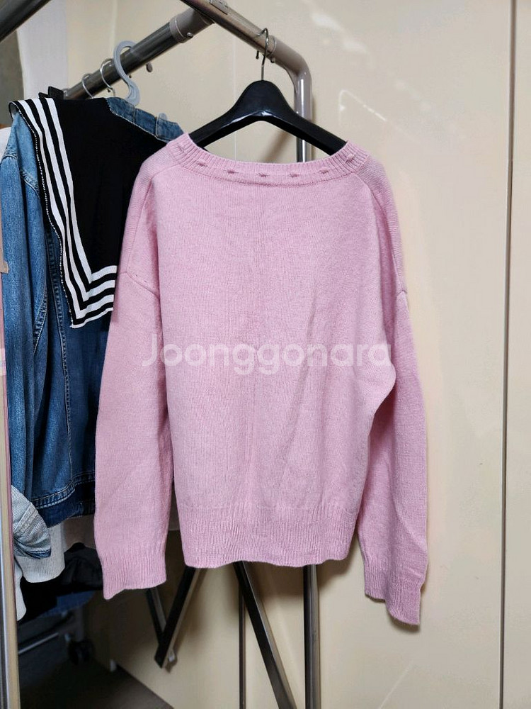 오즈세컨 핑크 니트(한섬 시스템 마인 타임 럭키슈에뜨 sjsj--1