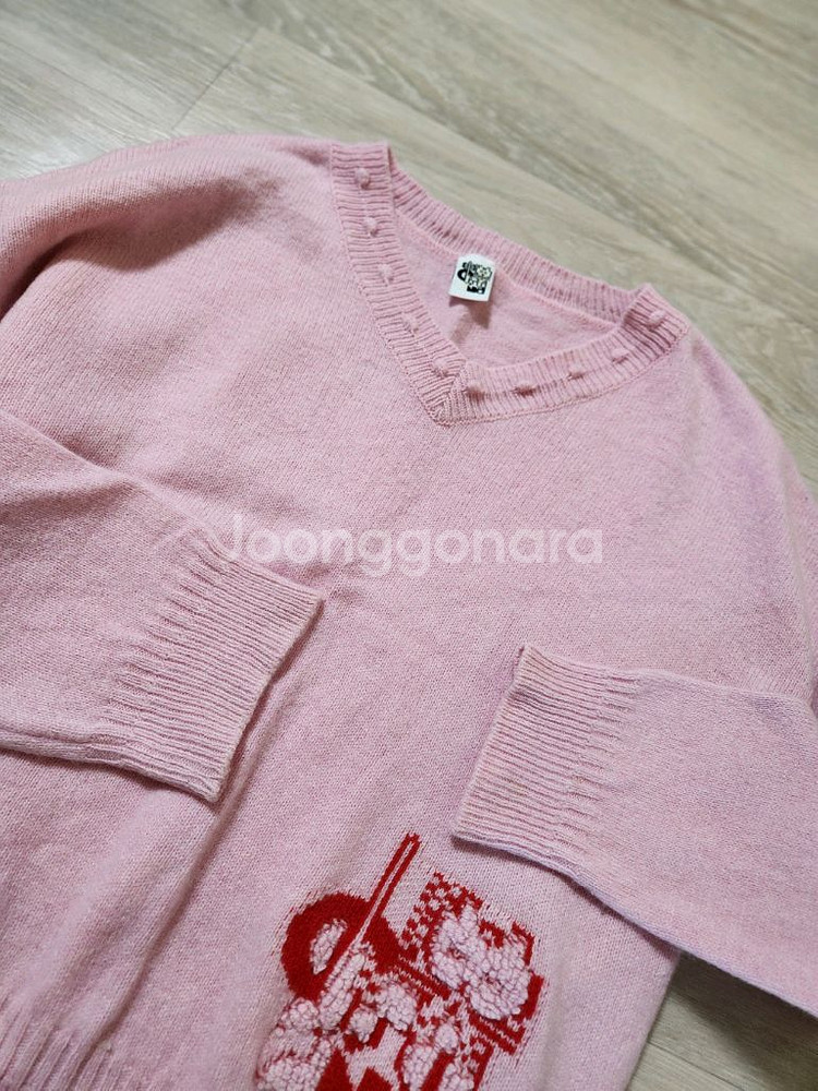 오즈세컨 핑크 니트(한섬 시스템 마인 타임 럭키슈에뜨 sjsj--2