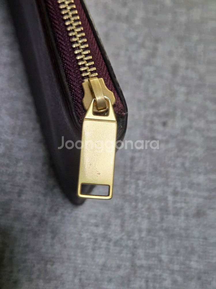 루이까또즈 버건디 가죽 클러치--2