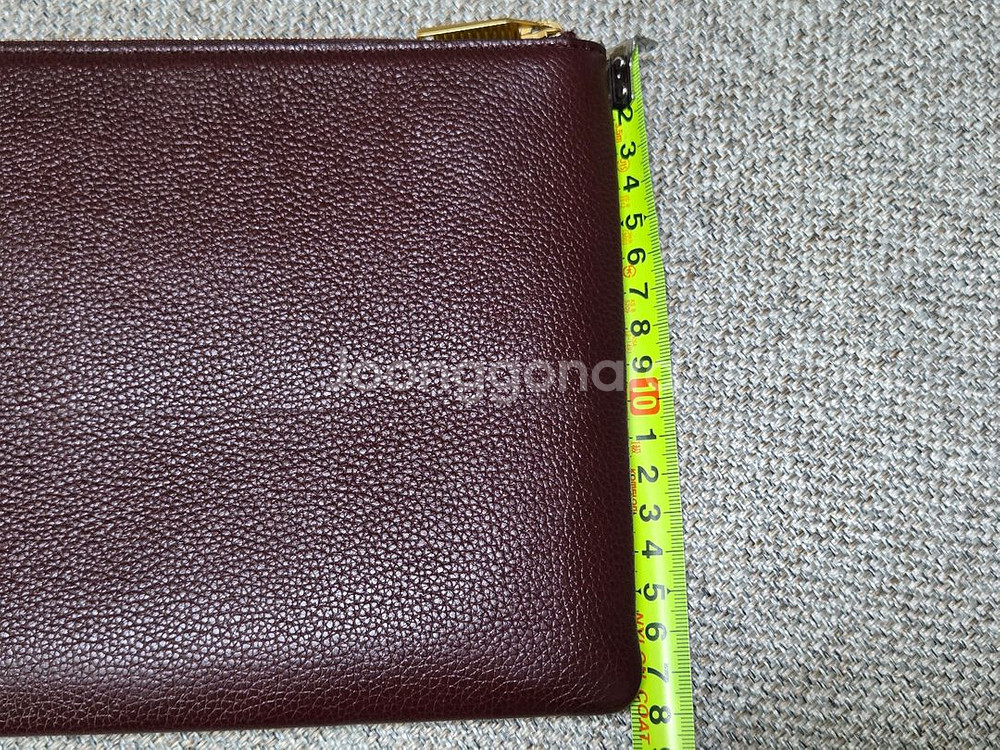 루이까또즈 버건디 가죽 클러치--9