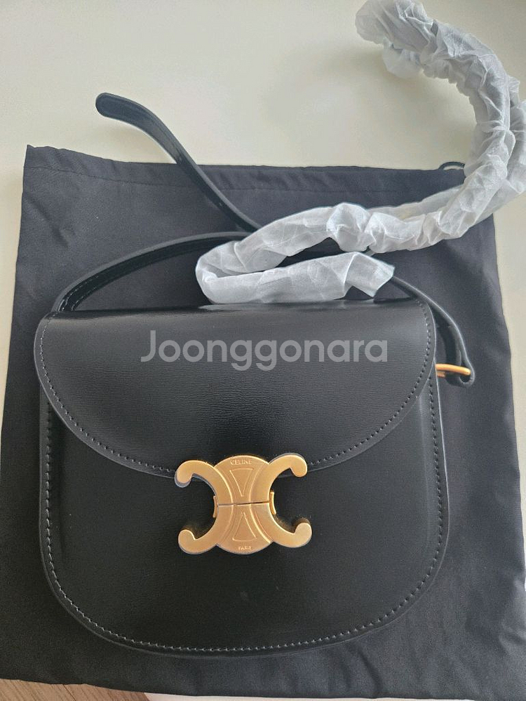 셀린느 반달 크로스백--0