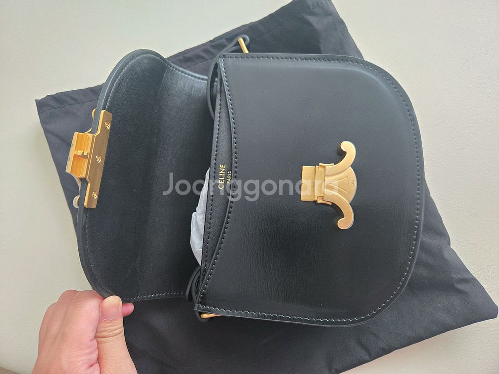 셀린느 반달 크로스백--4