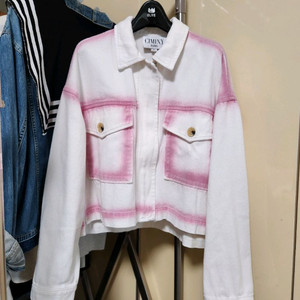 ciminy 핑크 포인트 데님 재킷(오즈세컨 럭키슈에뜨 한섬 시스템 sjsj