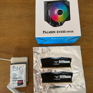 팀그룹 DDR4 32GB + RGB CPU쿨러 + HDD 세트 팝니다