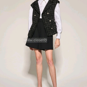 오브제 트위드 베스트