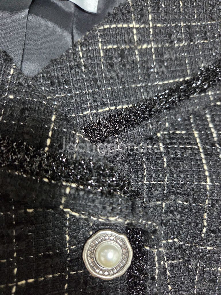 오브제 트위드 베스트--5