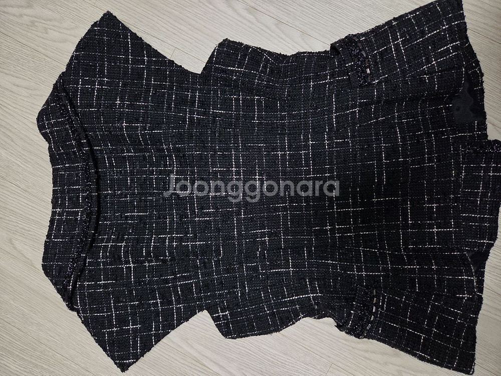 오브제 트위드 베스트--4