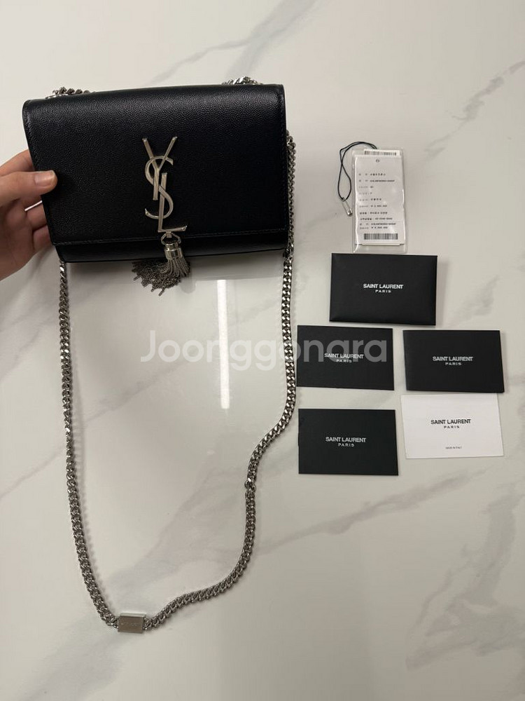 입생로랑 테슬 사첼 크로스백(정품)--0