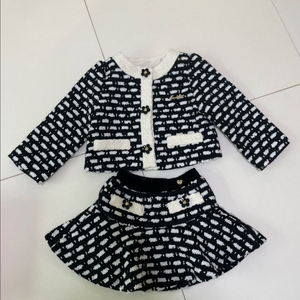 (새상품) 프렌치캣 트위드 자켓 스커트 셋업 세트 105사이즈