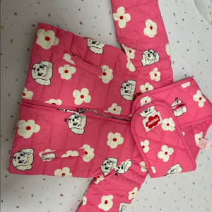 100 베베드피노 패딩+목도리