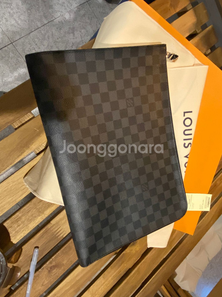 루이비통 N64437 다미에 그라피트 주르 GM 클러치백--2