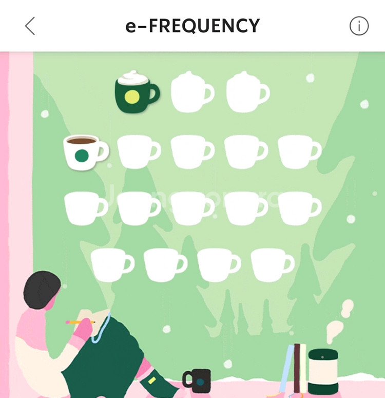 스타벅스 프리퀀시 미션 1개, 일반 1개--0