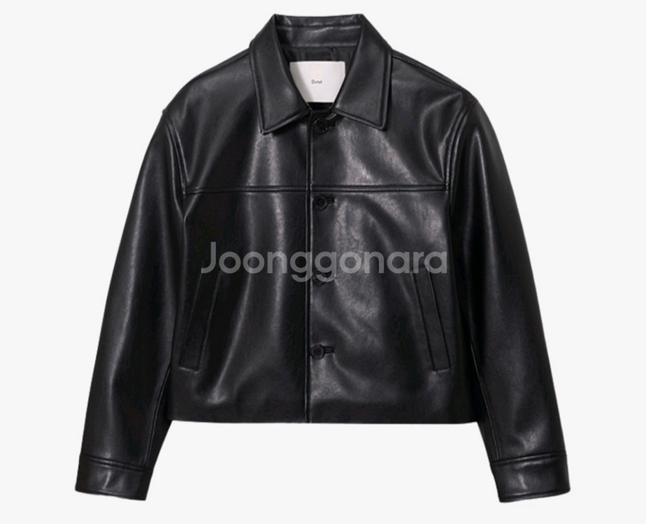 (새상품) 던스트 비건 레더 자켓--0