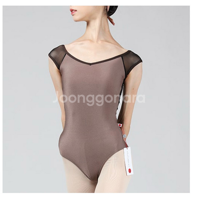 유미코 니나 메쉬 레오타드 S 발레 발레복--0