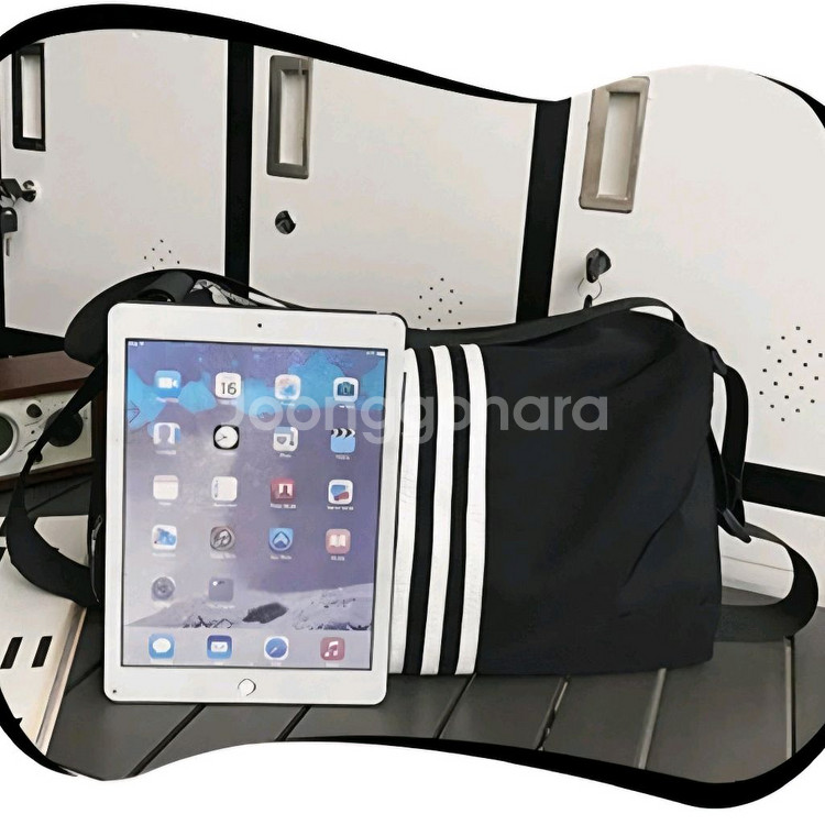 대용량 삼선 크로스백 스쿨백 남여공용 생활방수 메신저백--6