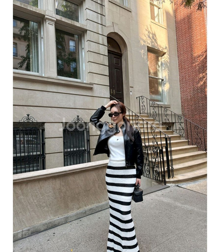 더로랑 익스클루시브 이태리 비건 레더 봄버 자켓 s--0