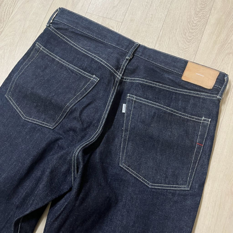 [3] 그라프페이퍼 셀비지 데님 5p 와이드 스트레이트 팬츠 리지드--9