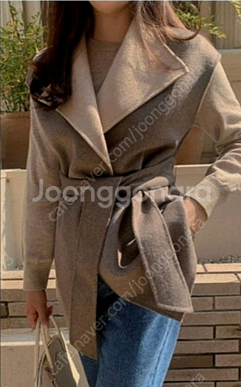 곰부인네 핸드메이드 리버시블 베스트 숄가디건--1