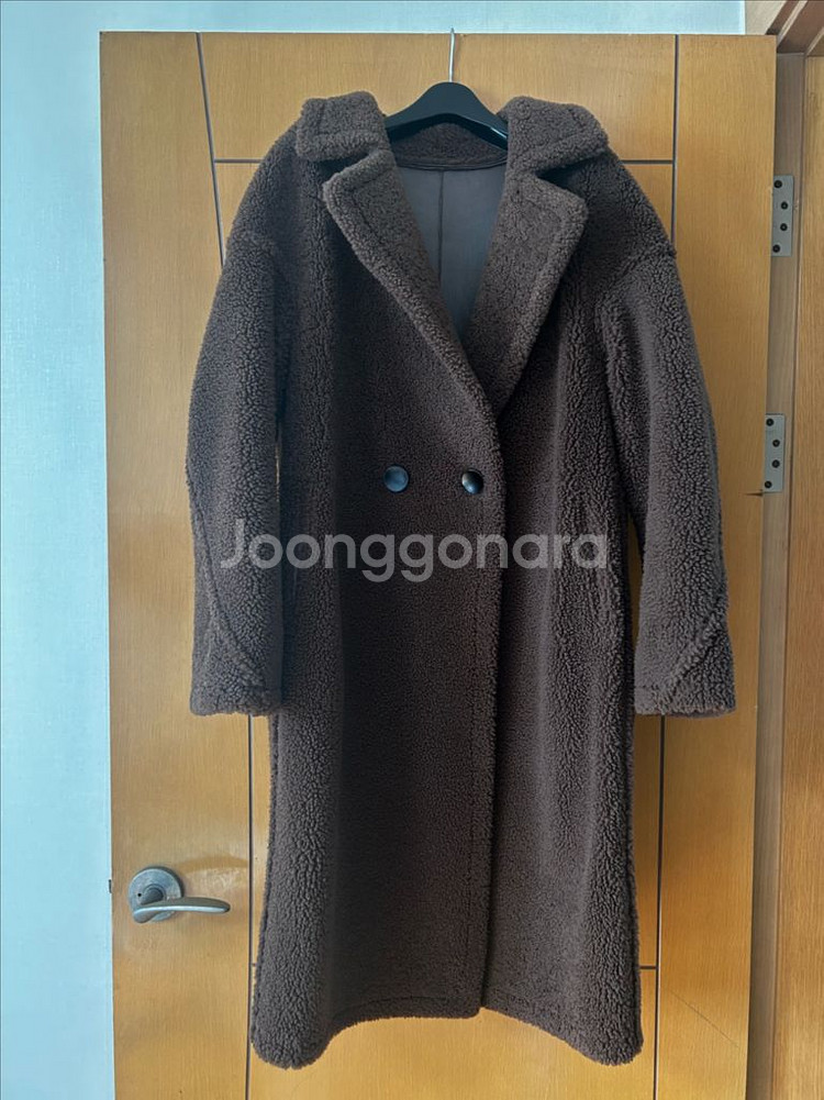 진도 양가죽 무스탕 테디베어 코트 리버시블 / 막스마라 마시모두띠 막스마라 아크네 토템 한섬 코스--0