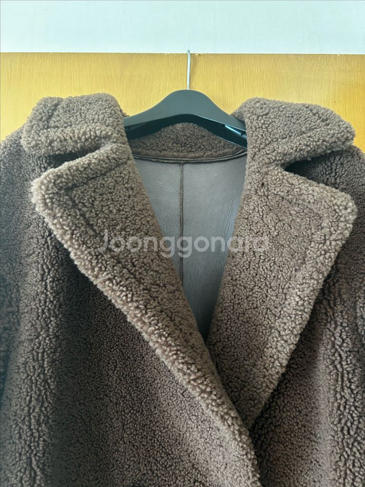 진도 양가죽 무스탕 테디베어 코트 리버시블 / 막스마라 마시모두띠 막스마라 아크네 토템 한섬 코스--1