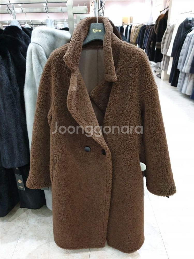 진도 양가죽 무스탕 테디베어 코트 리버시블 / 막스마라 마시모두띠 막스마라 아크네 토템 한섬 코스--7